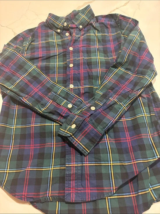 Boys Ralph Lauren Plaid Button-Down Shirt