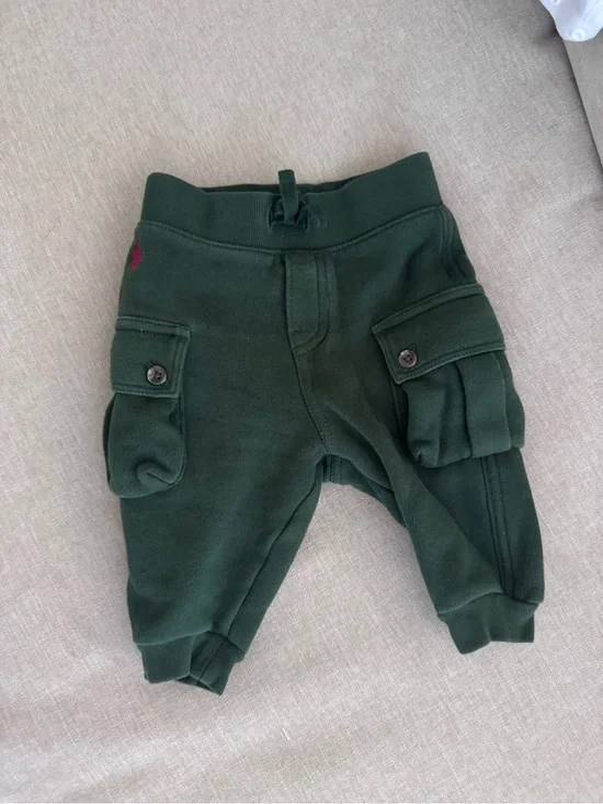Dark Green Kids Cargo Sweatpants - Ralph Lauren
