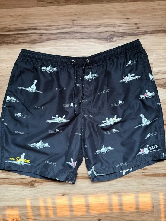 Neff x The Simpsons Men's Homer Surf Swim Trunks Size XL