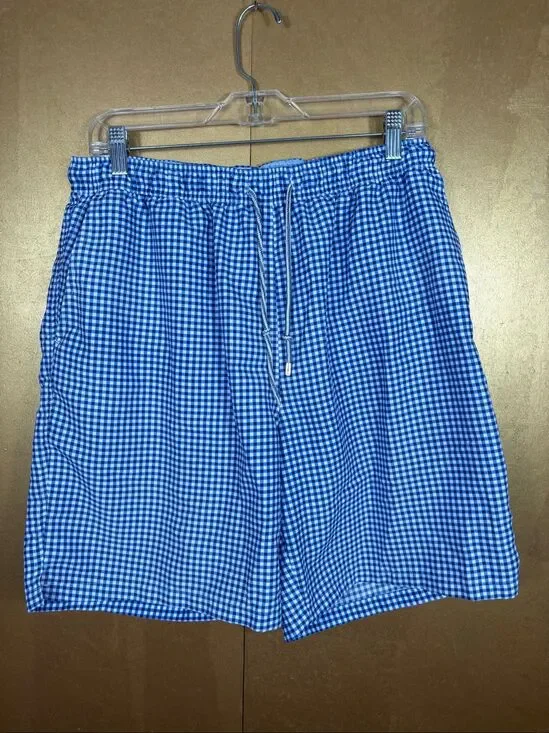 Peter Millar Gingham print swimming trunks size L