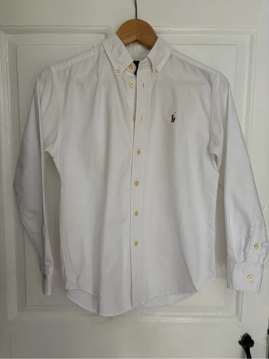 Polo by Ralph Lauren Boys White Button-Down Oxford Shirt