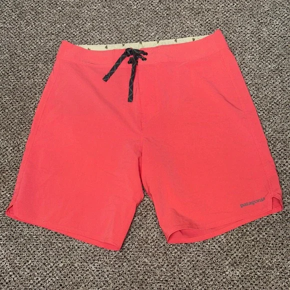 Patagonia Mens Stretch Planing Board Shorts Coral Pink Size 32 86185