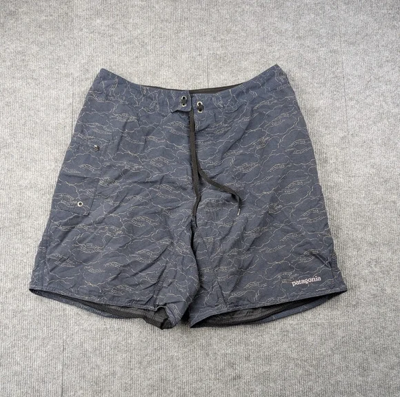 Patagonia Board Shorts Mens 34 Vintage 8 Swim Trunks Ripstop Outdoors Utility