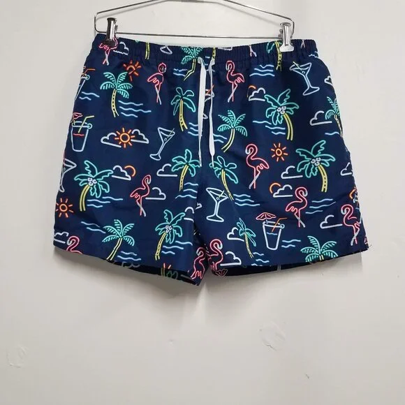 Chubbies The Neon Lights Swim Trunks Mens XL Extra Large 5