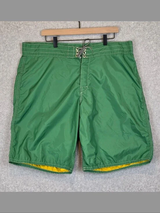 Birdwell Beach Britches 312 Board Shorts Men's 39 Green 10