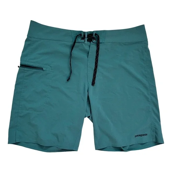 Patagonia Stretch Planing Board Shorts Mens 36 Tidal Teal Blue Green 86612 SP19