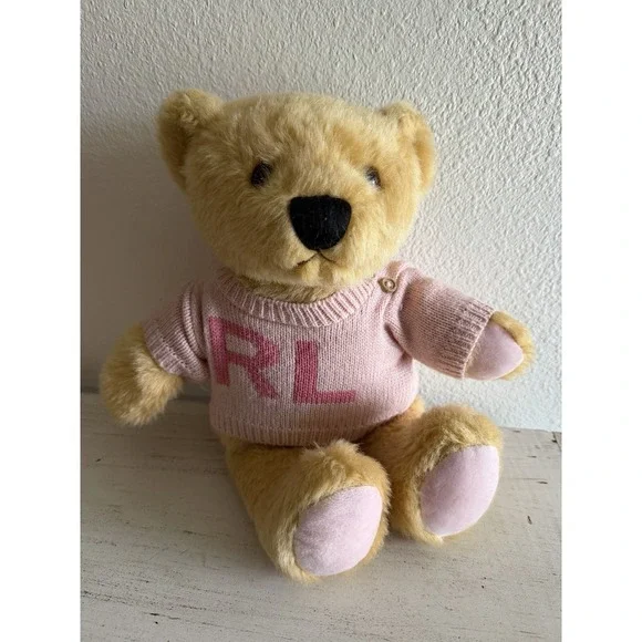 Ralph Lauren Romance‎ The Romance Bear pink sweater teddy