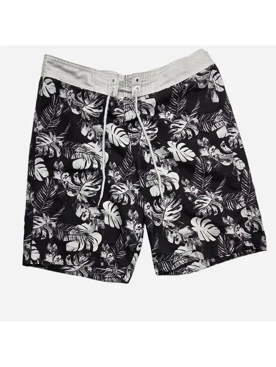 Hollister Co. Men's Black and Multi Swim-briefs-short