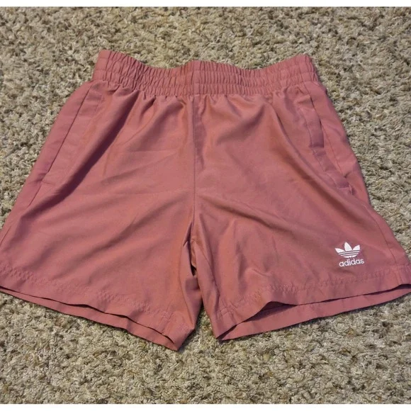 Adidas Originals Essentials Solid‎ Lined Swim Shorts Mens Size Small Pink