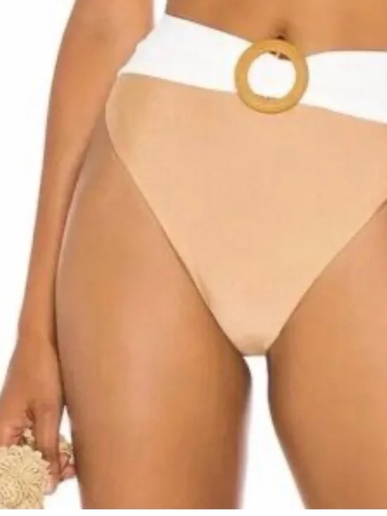 NWT Camila Coelho Bonita High Waist Bikini Bottoms Large