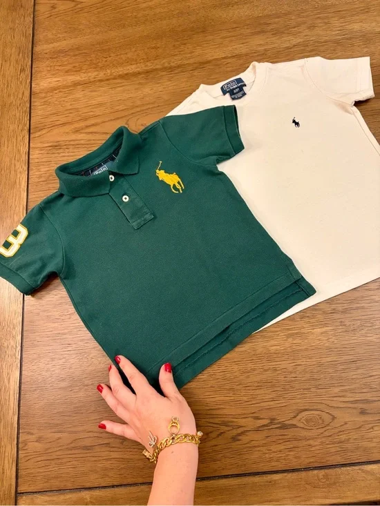 18-24 Months 2T Polo Ralph Lauren Boys Polo Shirt T-Shirts Top Lot of 2