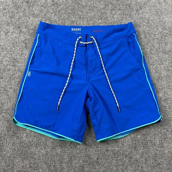 Rhone Board Shorts Mens 30 Blue Swim Trunks 7