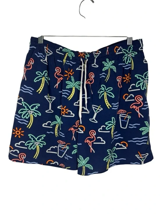 Chubbies The Neon Lights Classic Swim Trunk Navy Graphic - XLarge w/ 5.5