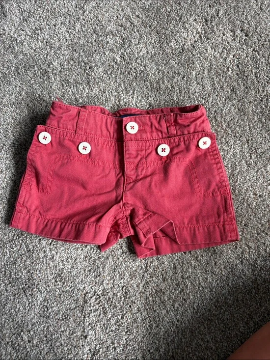 Ralph Lauren Coral Red Girls' Shorts