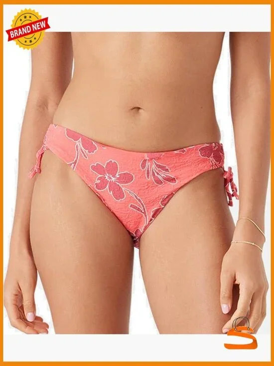 Small Side Tie Cheeky Bikini Bottoms Low Rise UPF 50+ Quick-Dry