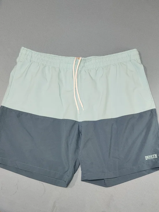 Duluth Trading Co Colorblock Swim Shorts In Blue. XXL