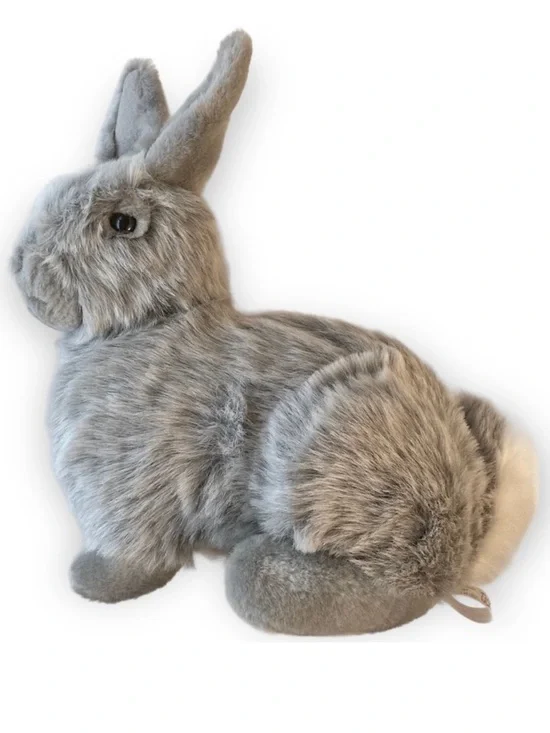 Vintage Fiesta 3 Asst Rabbit Bunny 14” Inch Gray White E 5097 Stuffed Animal Toy