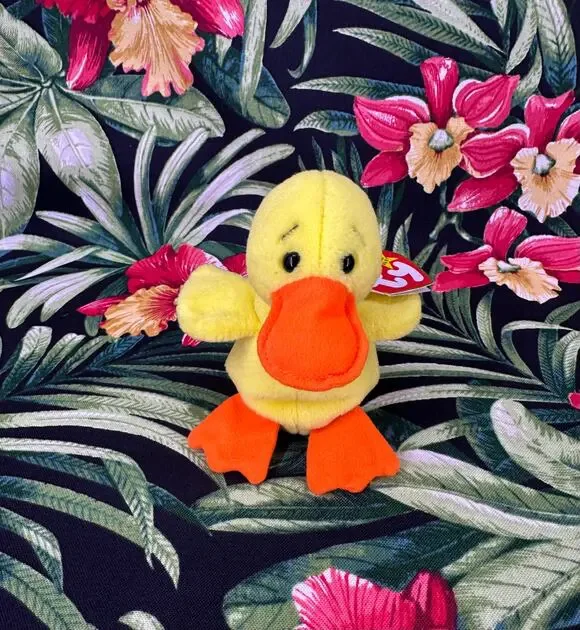 Vintage 1994  Rare Ty Beanie Babies Quackers  Retired