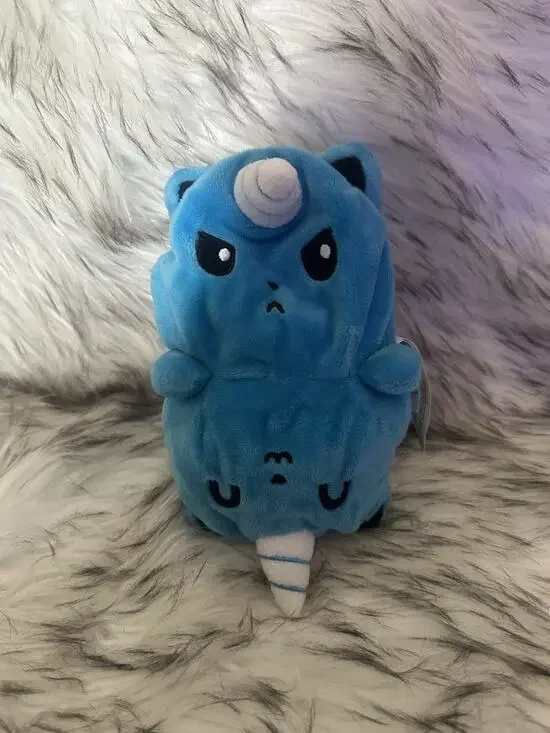 TeeTurtle | The Original Reversible Kittencorn Plushie | Patented Design Blue