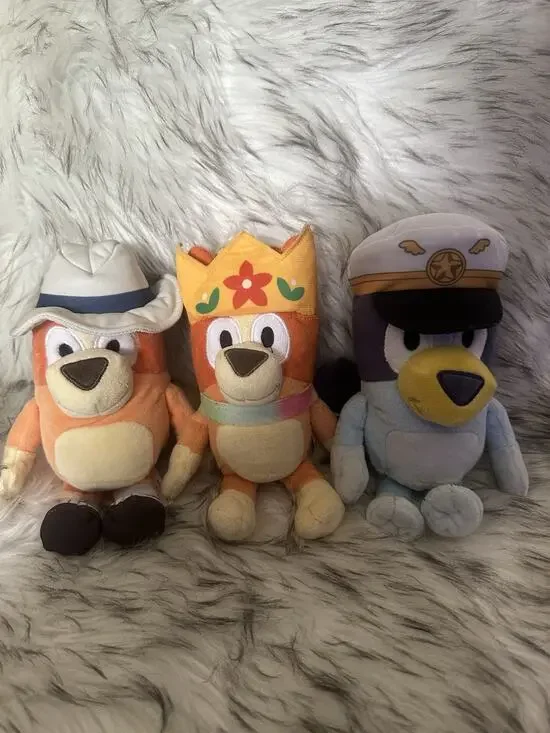 Bluey And Bingo Plush Toys. Bluey And Friends Set Of 3 Royal