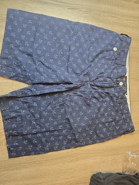 Ralph Lauren Navy Anchor-Print Cotton Shorts