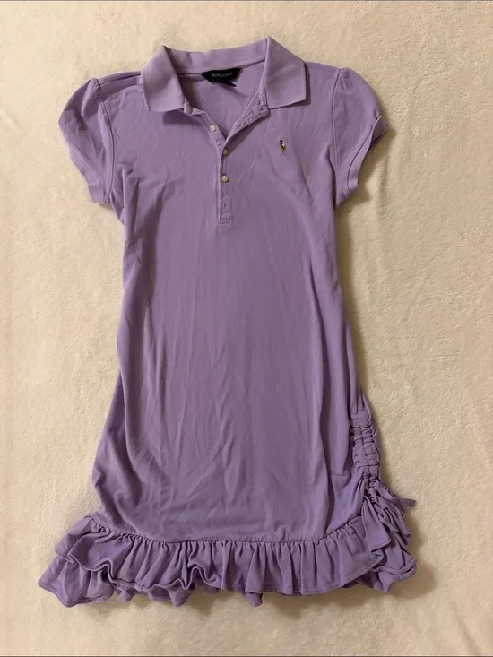 Ralph Lauren Lilac Polo Ruffle Dress
