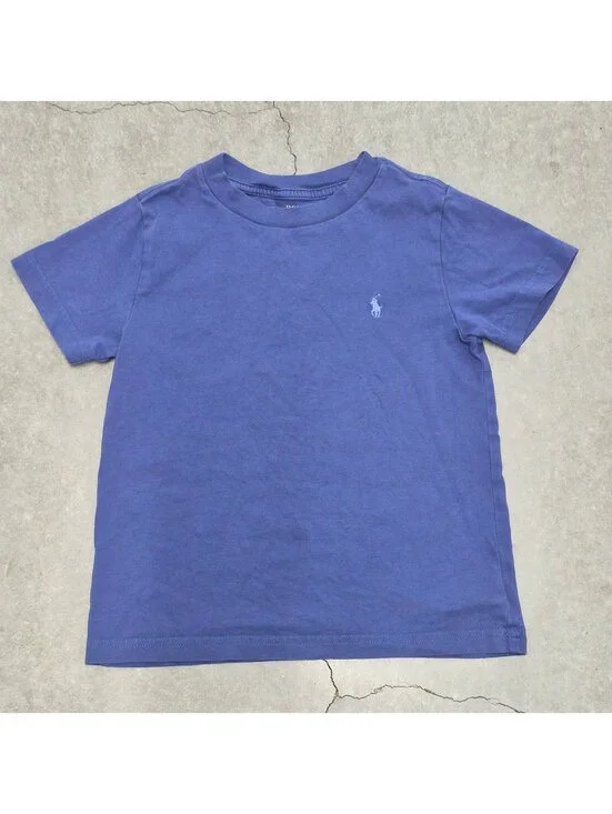 Polo Ralph Lauren Kids Plain Blue T Shirt