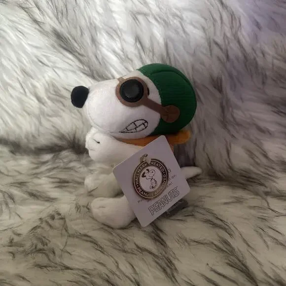 Hallmark Peanuts Snoopy as the Flying Ace Zip-Along Plush Toy New With Tag