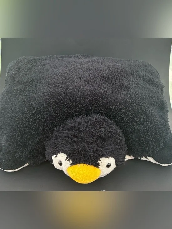 Plush Penguin Pillow – Black and Yellow Soft Stuffed Animal 2010 18
