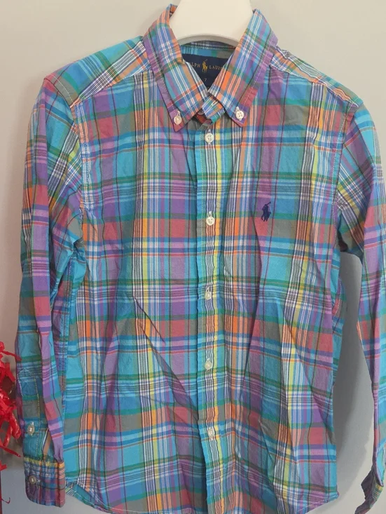 Ralph Lauren Multicolor Plaid Button-Down Shirt - Boy's