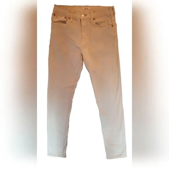 Polo Ralph Lauren Jeans 16 Cream Denim Sullivan Slim Preppy Classic Casual