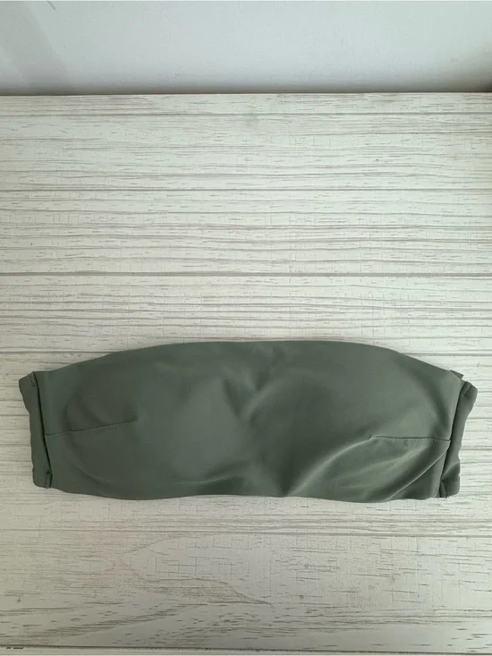 Aerie Green Bandeau Bikini Top S