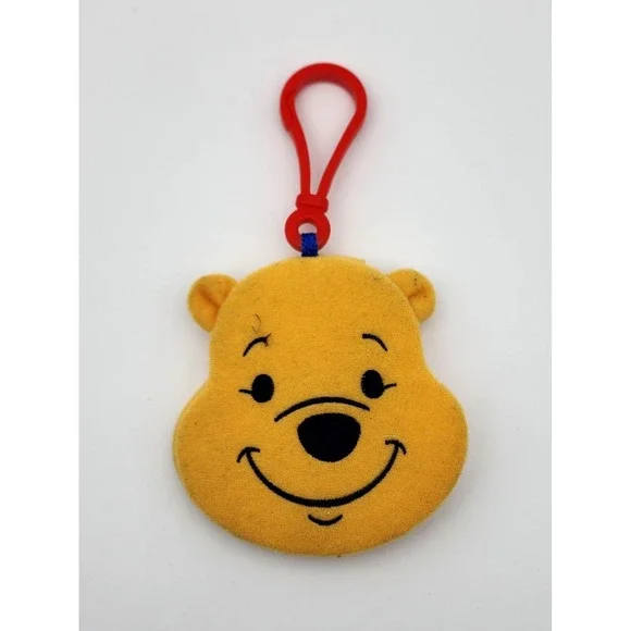 2002 Book of Pooh Bear Head Winnie the Pooh McDonald's Toy Backpack Clip‎