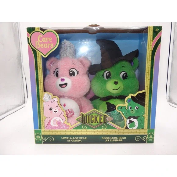 Wicked Care Bear Set Glinda And Elphaba Plush New Box Set 22980 2024‎