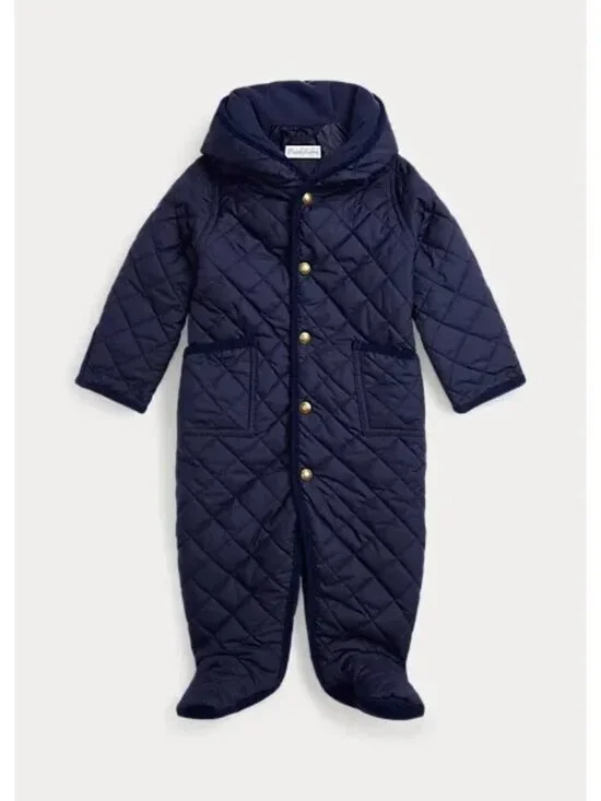 Ralph Lauren Baby Boys Water-Repellent Hooded Barn Bunting, Size 6 months