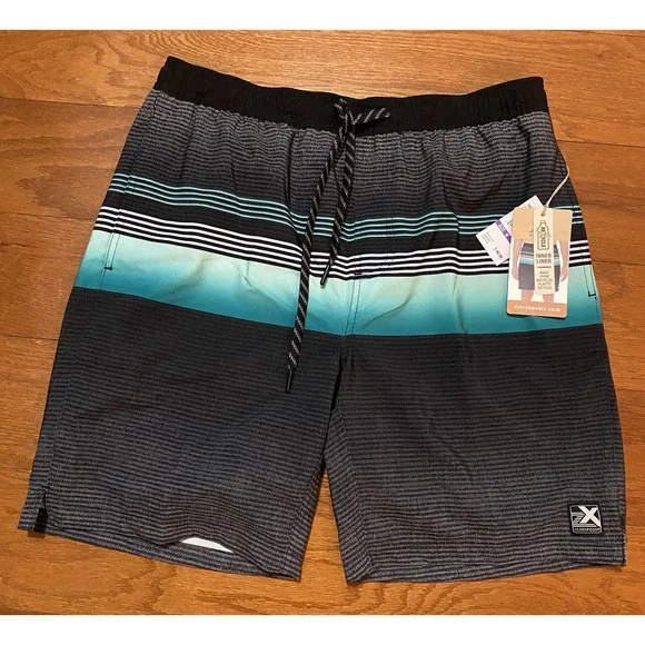 ZeroXposur Mens Medium Swim Trunks Shorts Performance‎ New! NWT $46