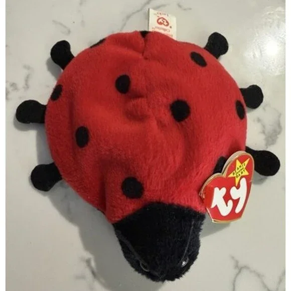 TY Lucky Ladybug Beanie Baby Plush Animal