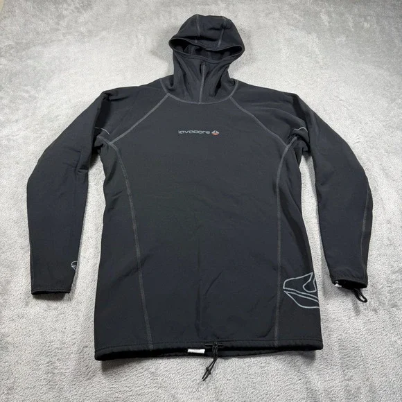 Lavacore Polytherm Hooded Long Sleeve Rash Guard Mens Large Black Scuba Diving