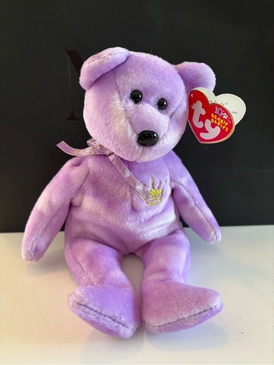 TY Beanie Baby Yours Truly Hallmark Gold Crown Exclusive 2002 With Tag