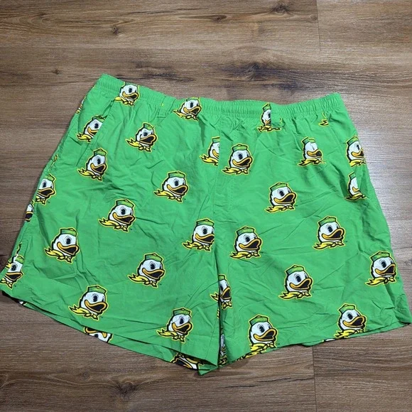 Columbia PFG Shorts Men's XXL Oregon Ducks Backcast Omni-Shade Swim Board‎ Green