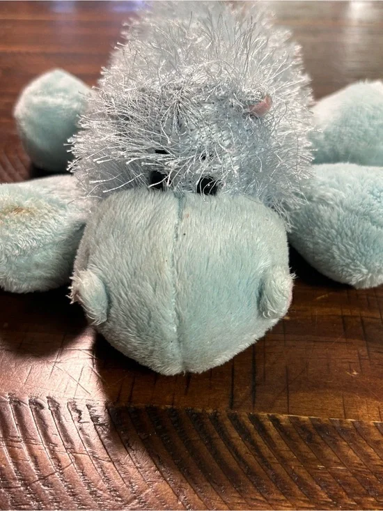 Ganz Webkinz Blue Hippo Fuzzy Plush Stuffed Animal Toy No Code HM009
