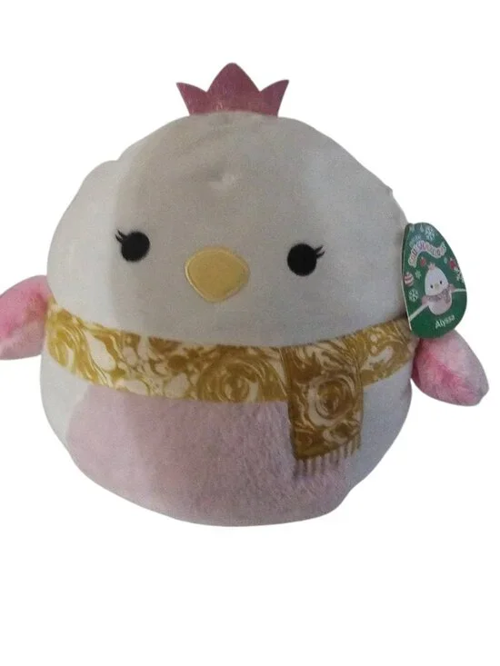 Squishmallow Alyssa Pink Swan With Scarf Ultra Soft Plush Animal 14