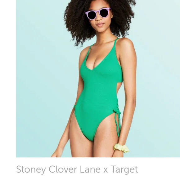 NWOT Stoney Clover Lane x Target One-piece Open Back Crisscross Swimsuit
