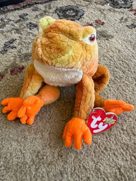 Ty Beanie Baby Prince the Frog plush