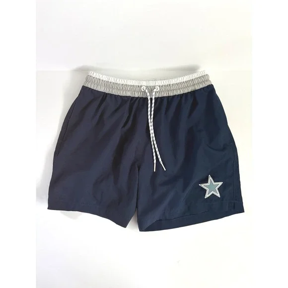 Chubbies NFL Dallas Cowboys Swim Trunks Mens Small Navy Blue Star