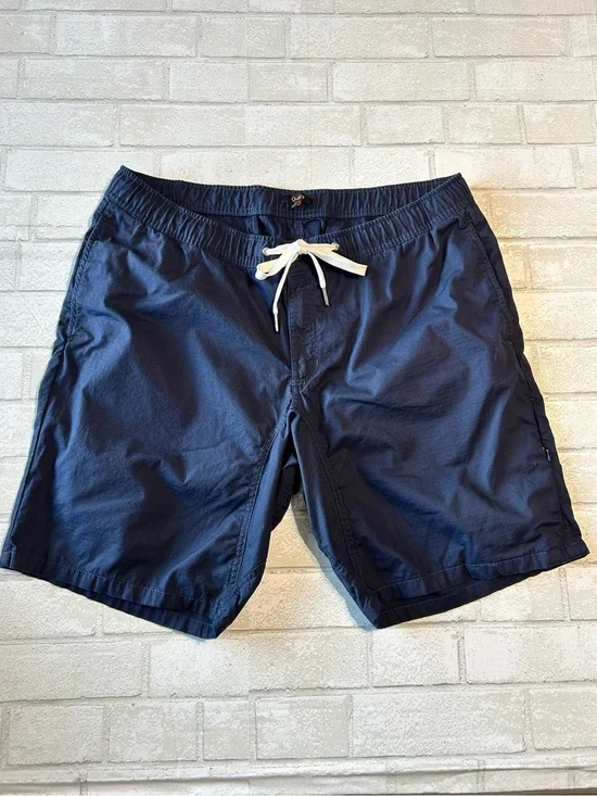 Quince Navy organic Cotton Shorts with White Drawstring Size XL