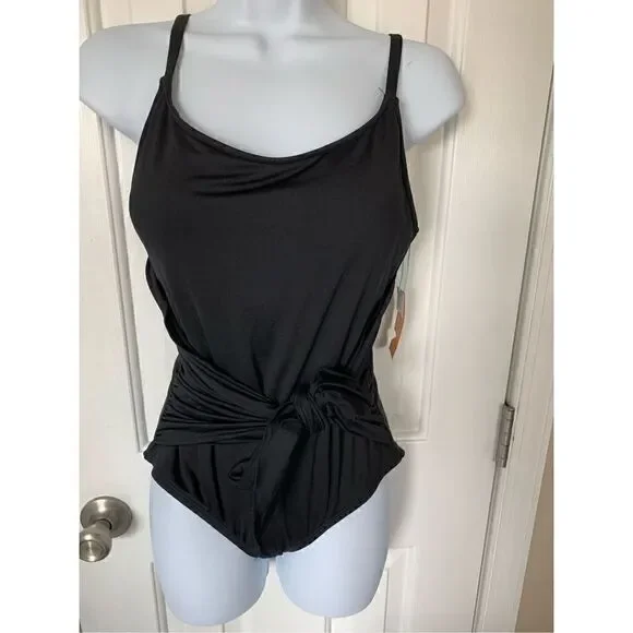 Kona sol Black one piece bathing suit size medium