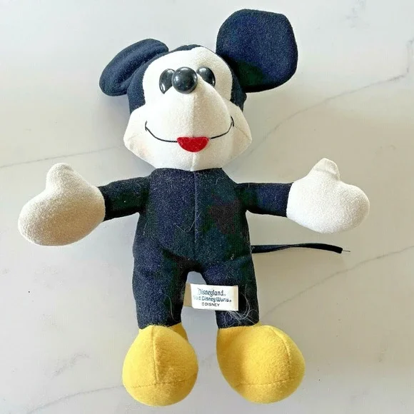 Disneyland Walt Disney World Stuffed Mickey Mouse Vintage 1960's