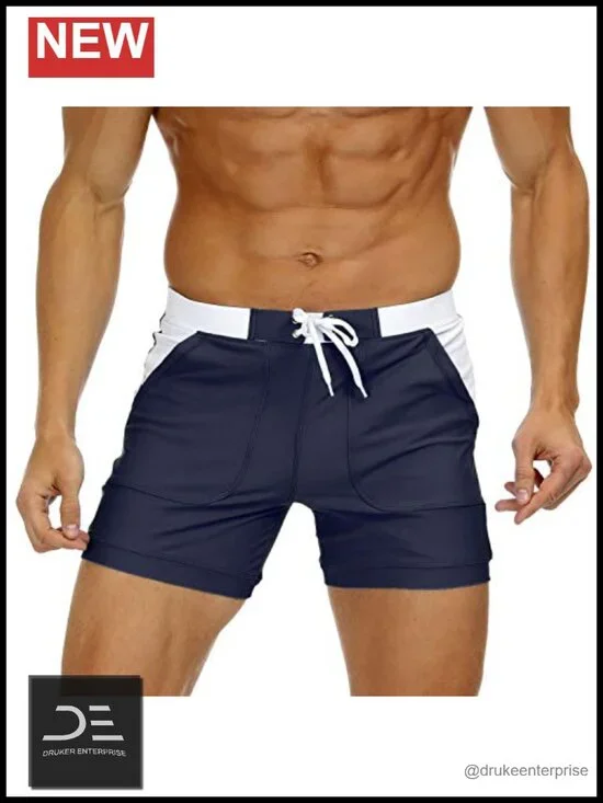 Men's Quick-Dry Swim Trunks Board Shorts with Pockets UPF 30