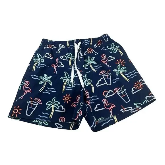 Chubbies Classic 5.5in Swim Trunk Shorts The Neon Lights Blue Men's Medium